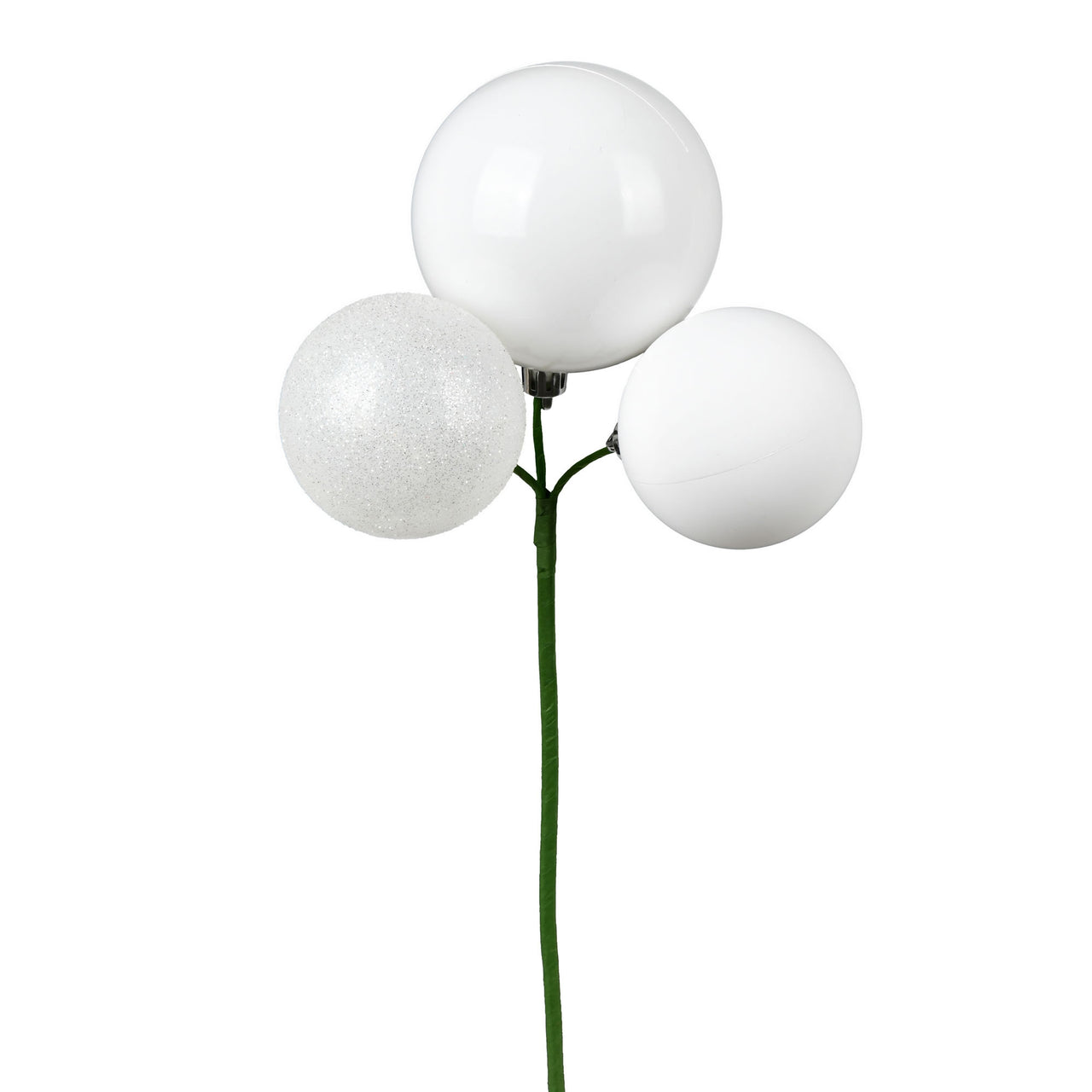 18" White Ornament Pick