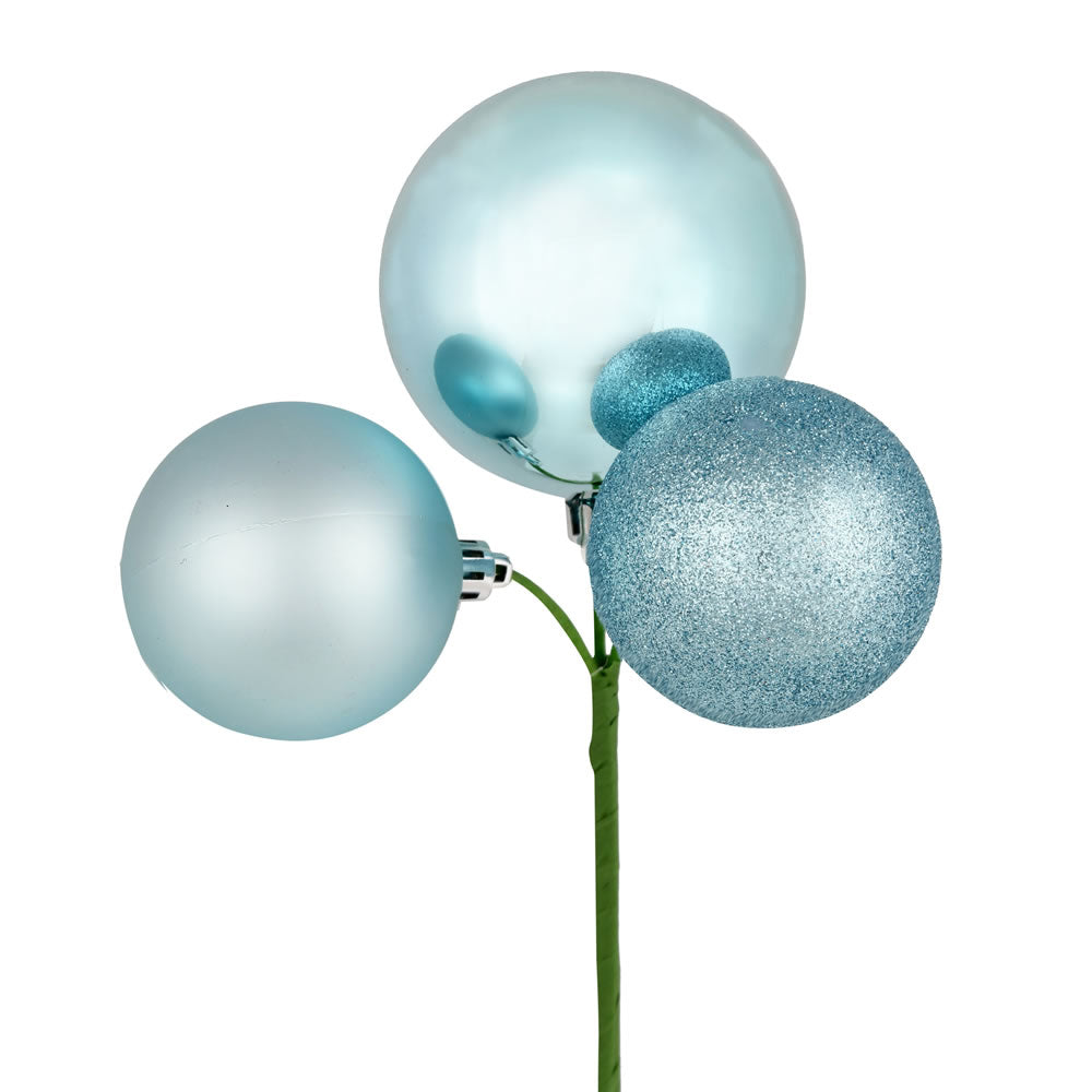 18" Baby Blue Ornament Pick