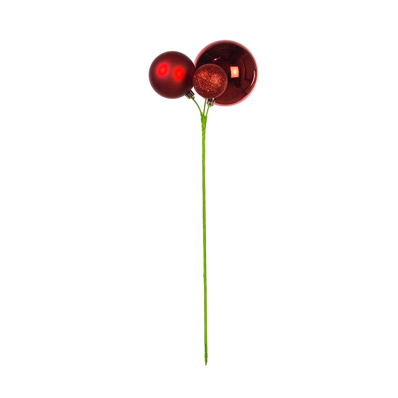 18" Red Ornament Pick