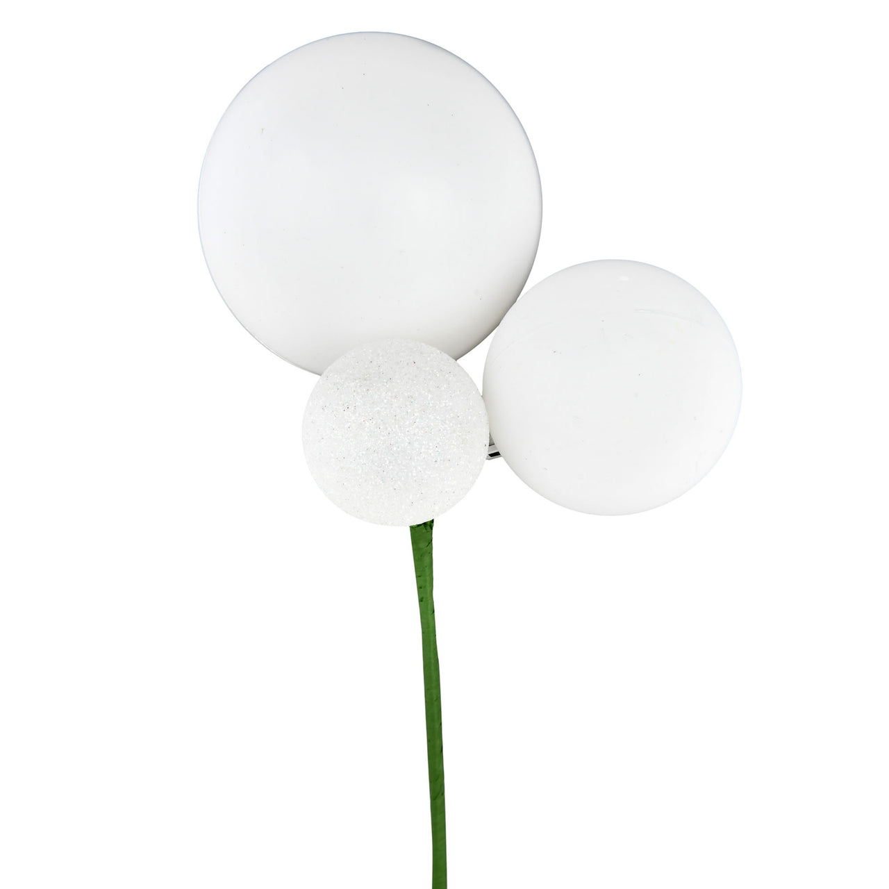 18" White Ornament Pick