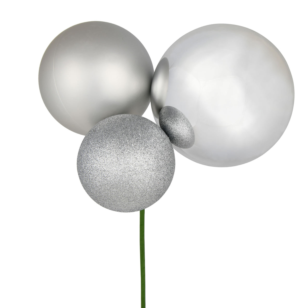 18" Silver Ornament Pick