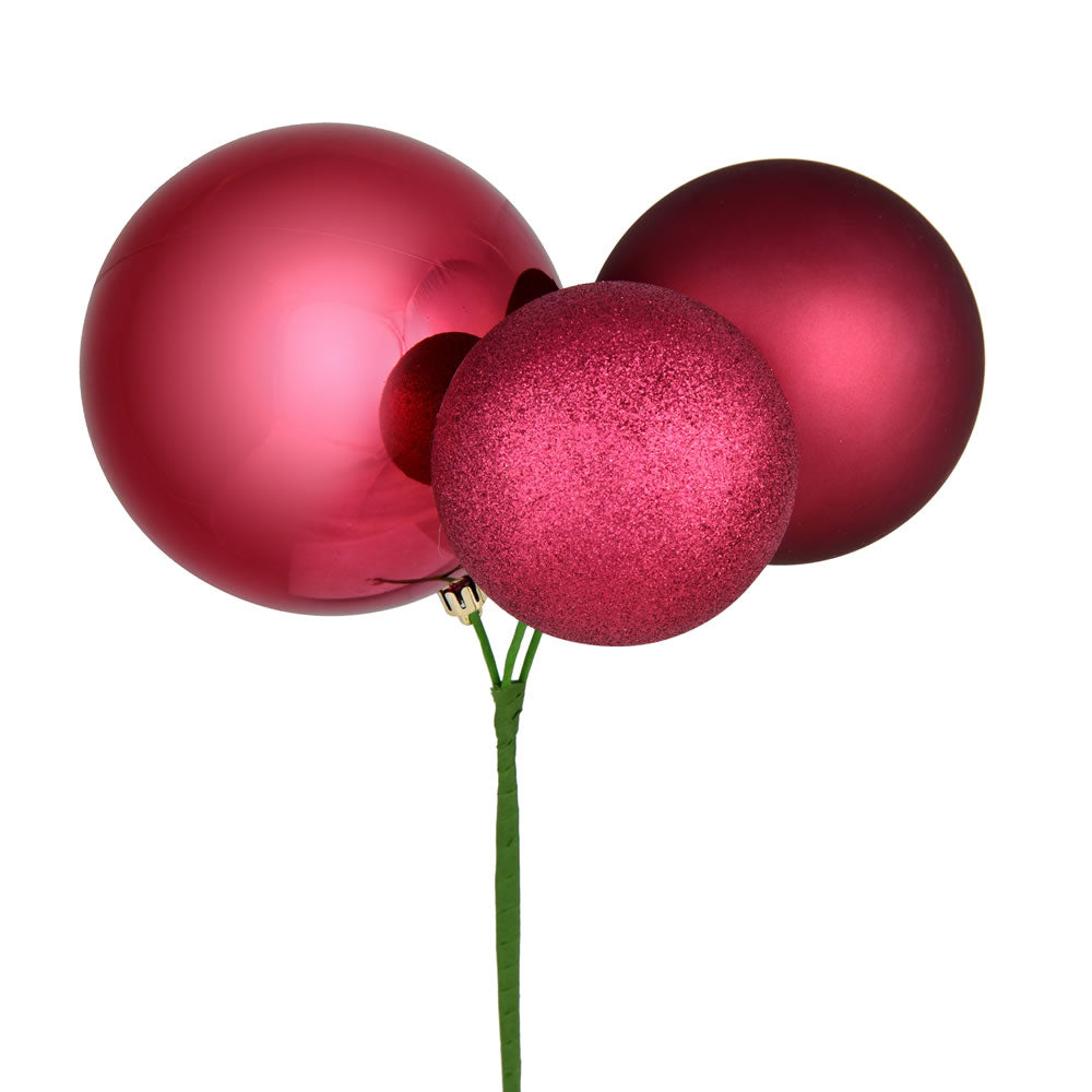 18" Berry Red Ornament Pick