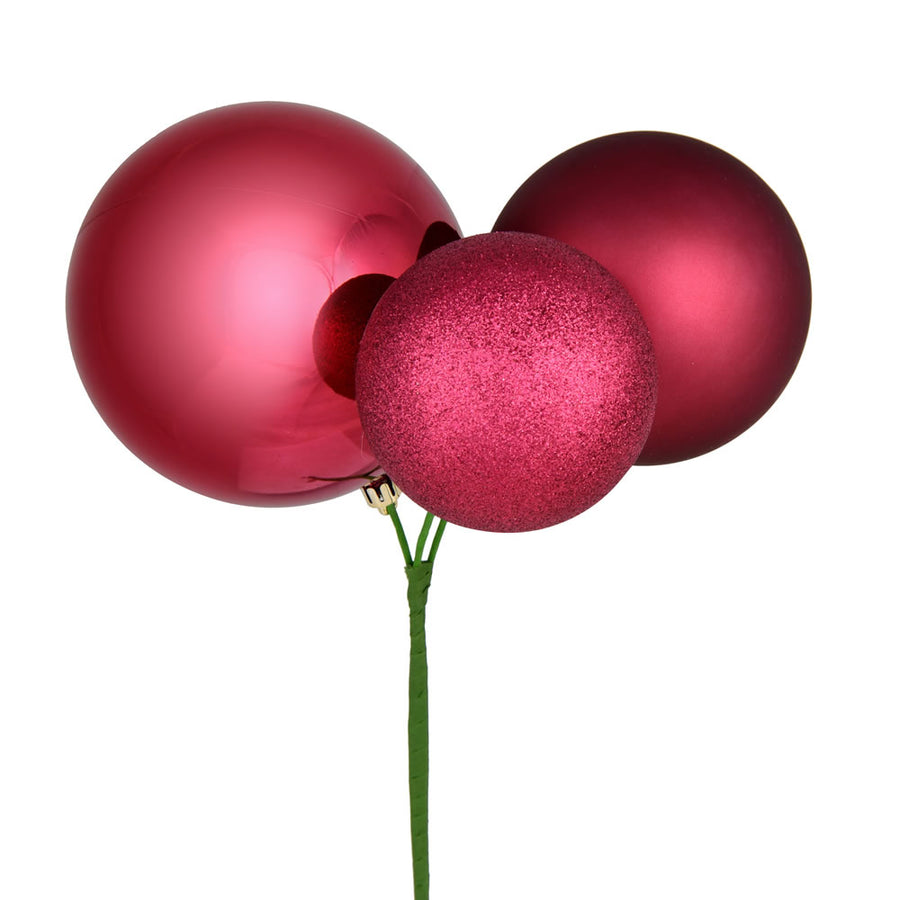 18" Berry Red Ornament Pick