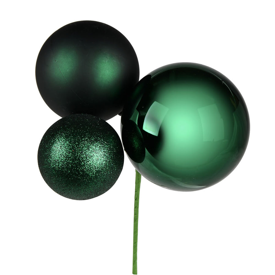 18" Midnight Green Ornament Pick