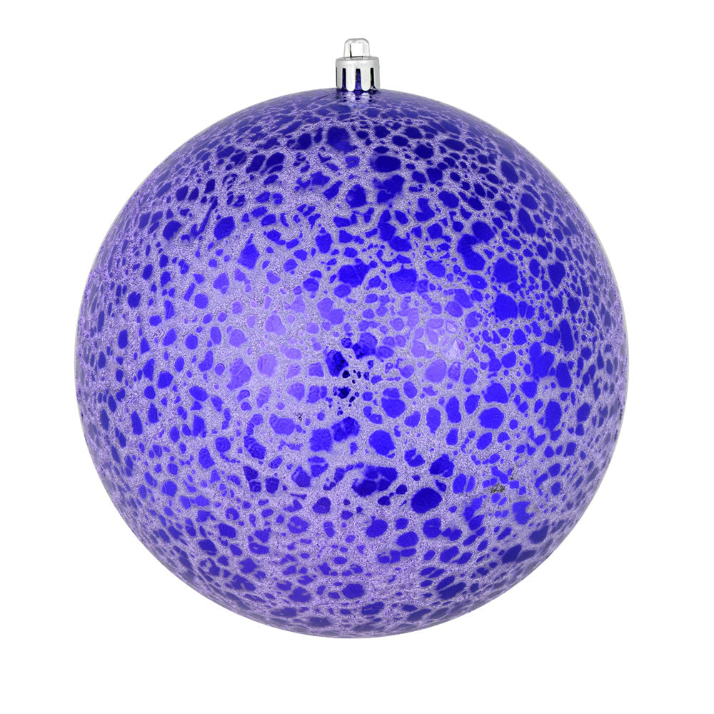 4" Purple Crackle Ball Ornament