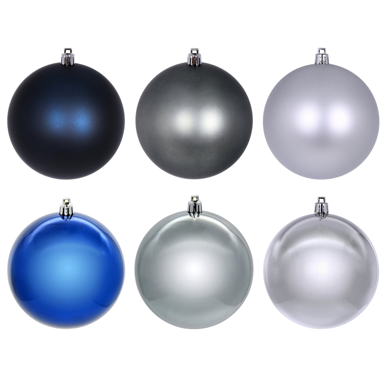 2.4" Mid Blue Pewter Silver Asst