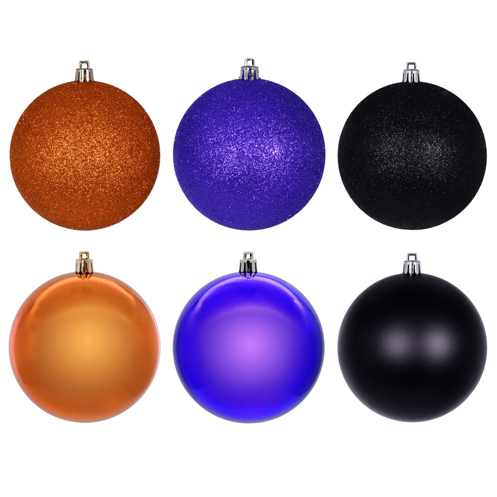 3" Purple Orange Black Orn Asst