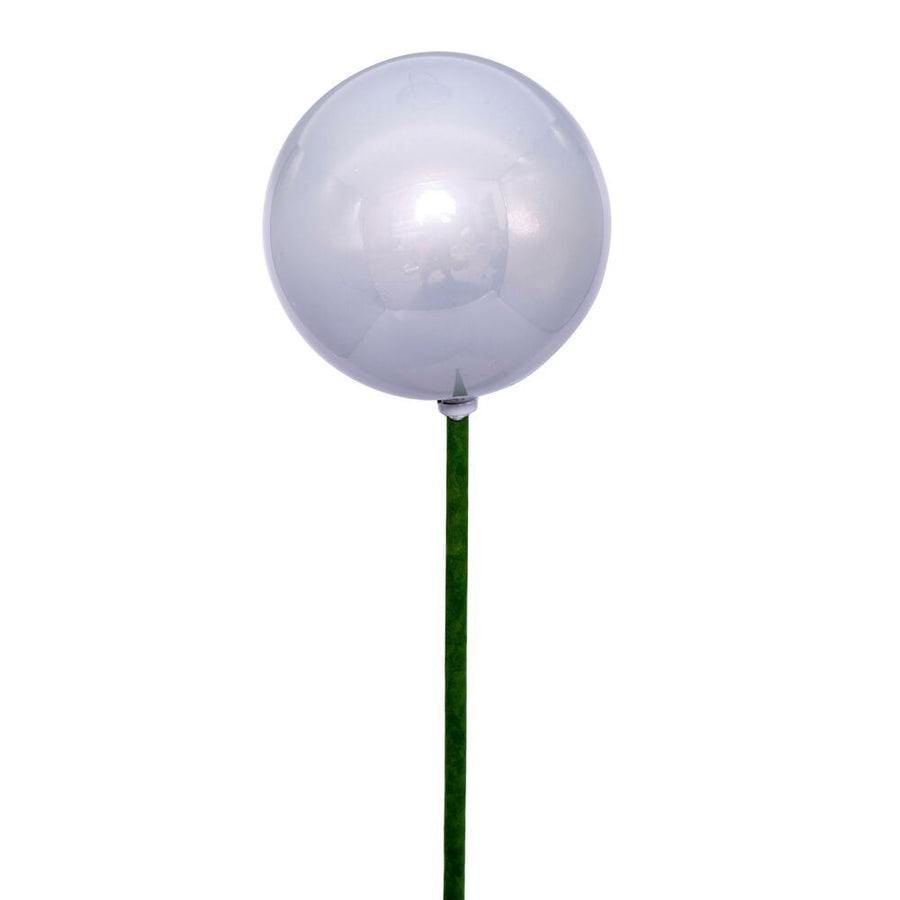 3" x 18" Silver Pearl Ball Stick
