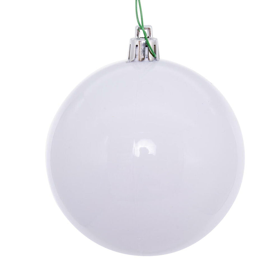 3" x 18" White Shiny Ball Stick