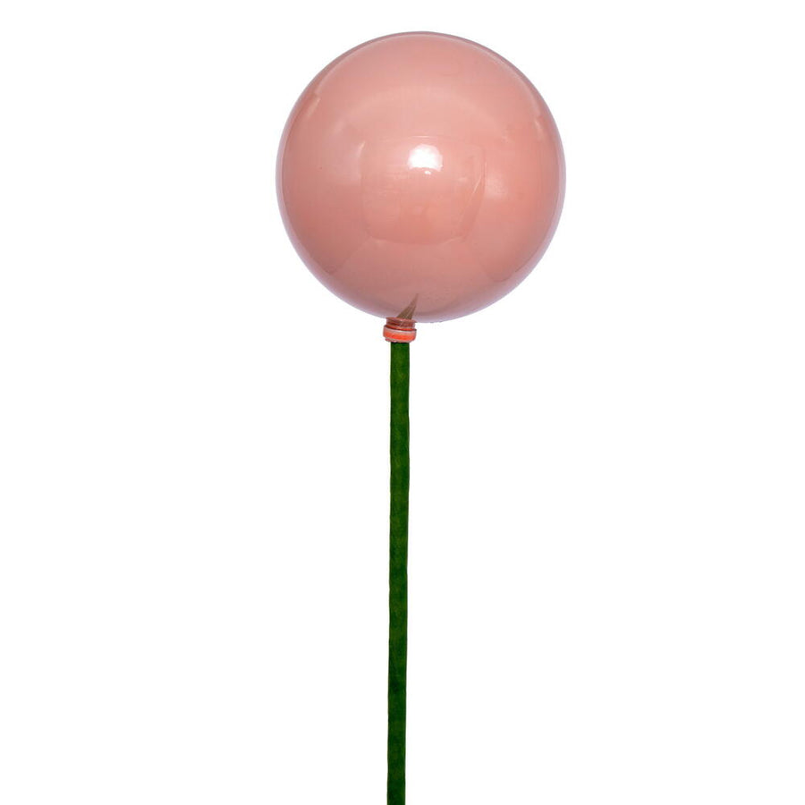 3" x 18" Rose Gld Pearl Ball Stick