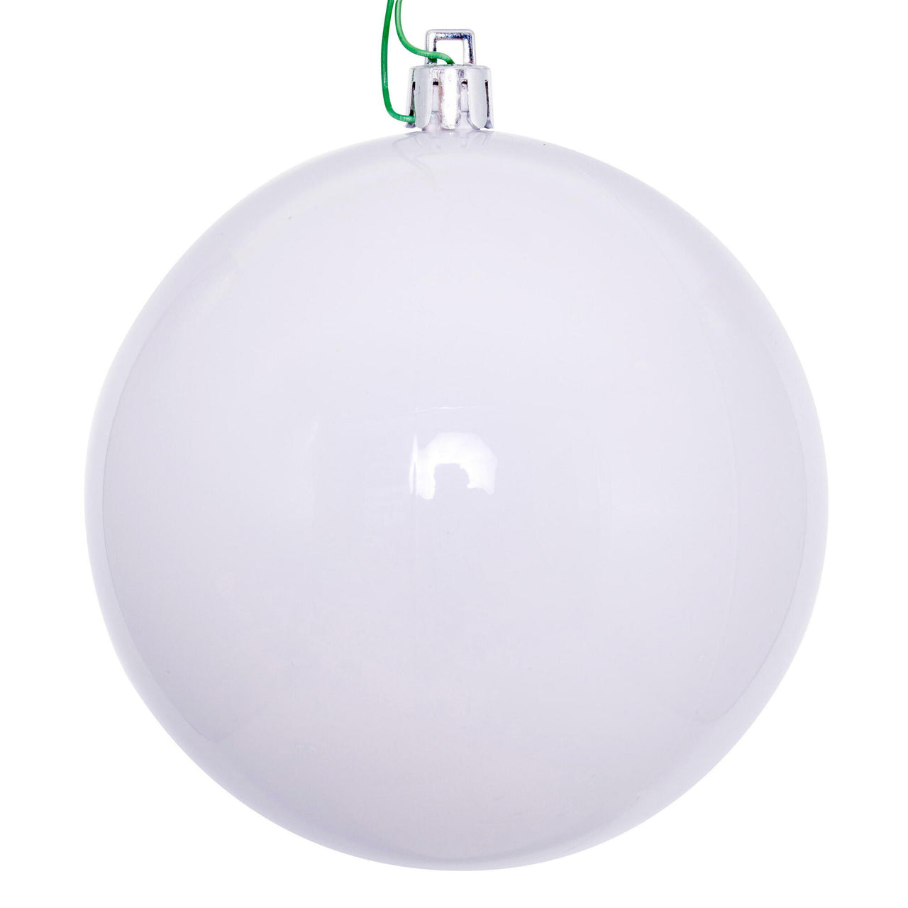 4" x 18" White Shiny Ball Stick