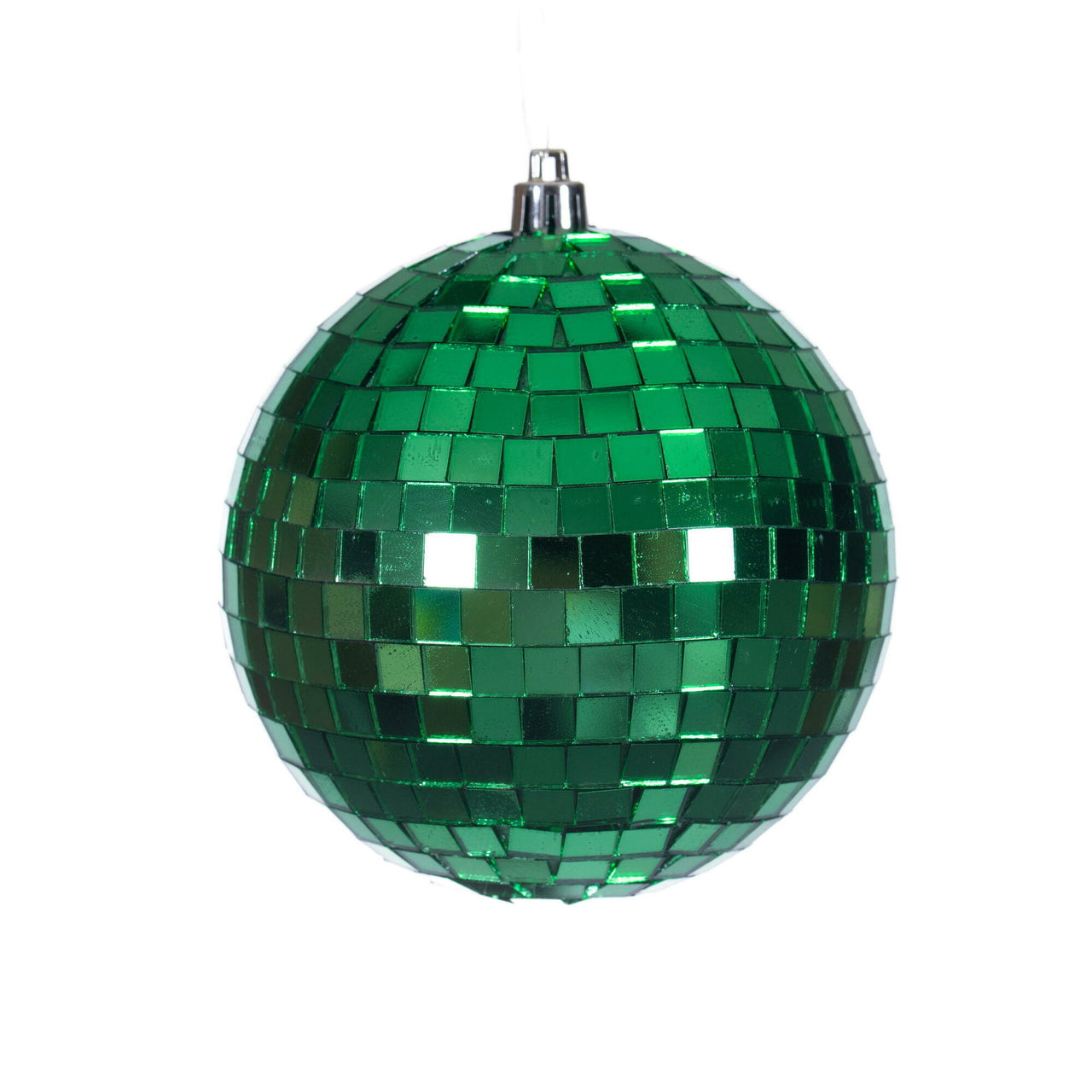 4" Green Mirror Ball Ornament