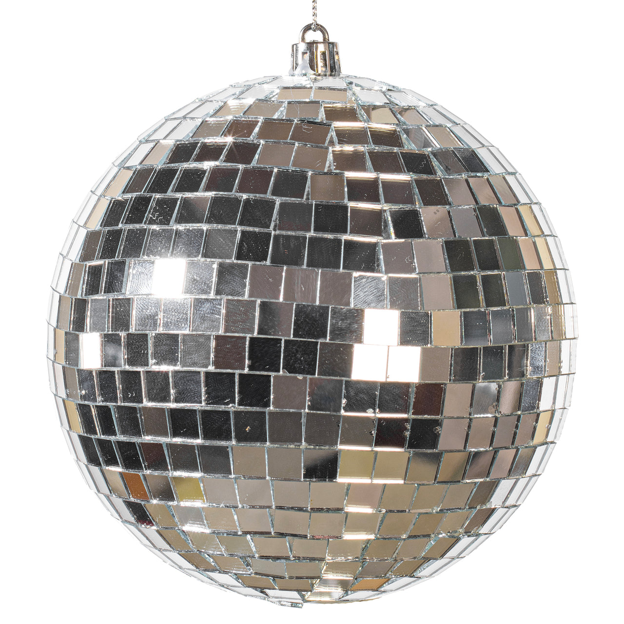 4.75" Silver Mirror Ball Ornament