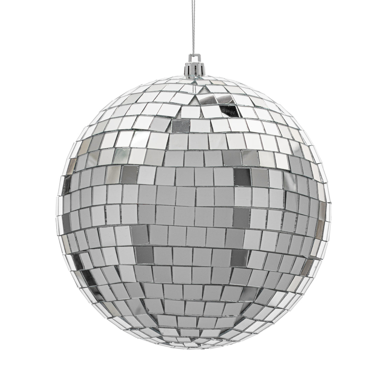 6" Silver Mirror Ball Ornament