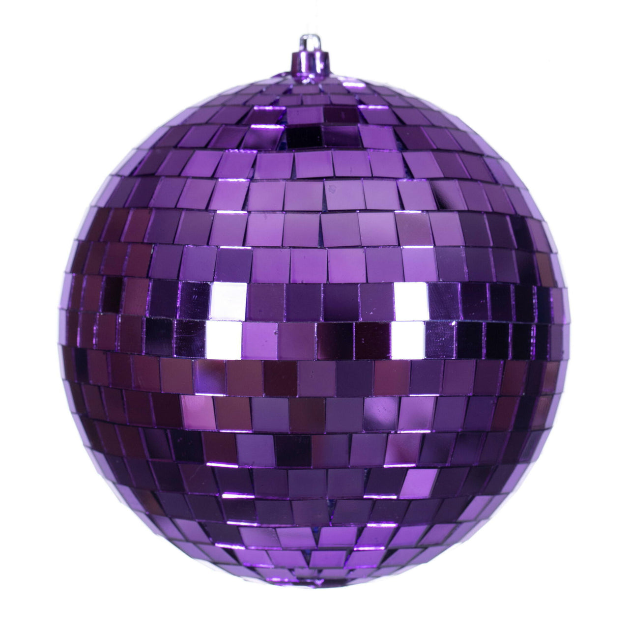 6" Purple Mirror Ball Ornament