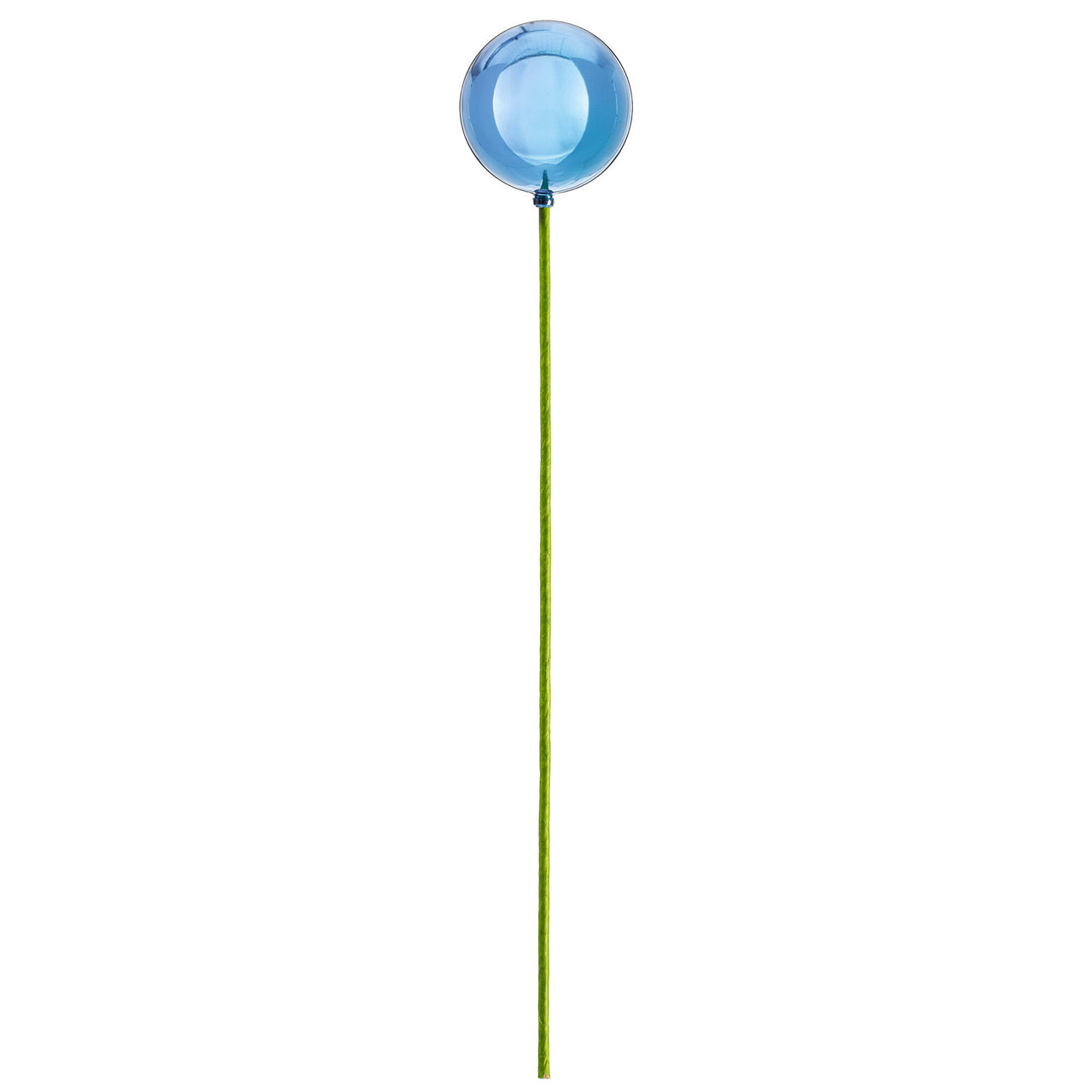 3" x 18" Blue Shiny Ball Stick