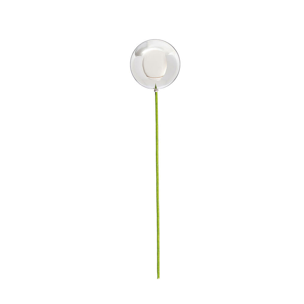 4" x 18" Silver Shiny Ball Stick