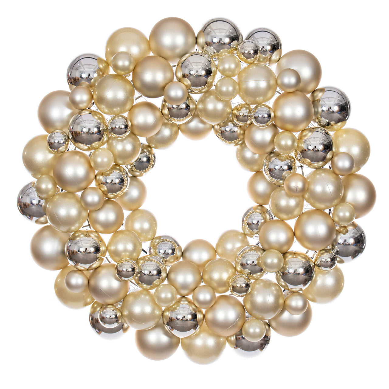 24" Champagne Ball Wreath