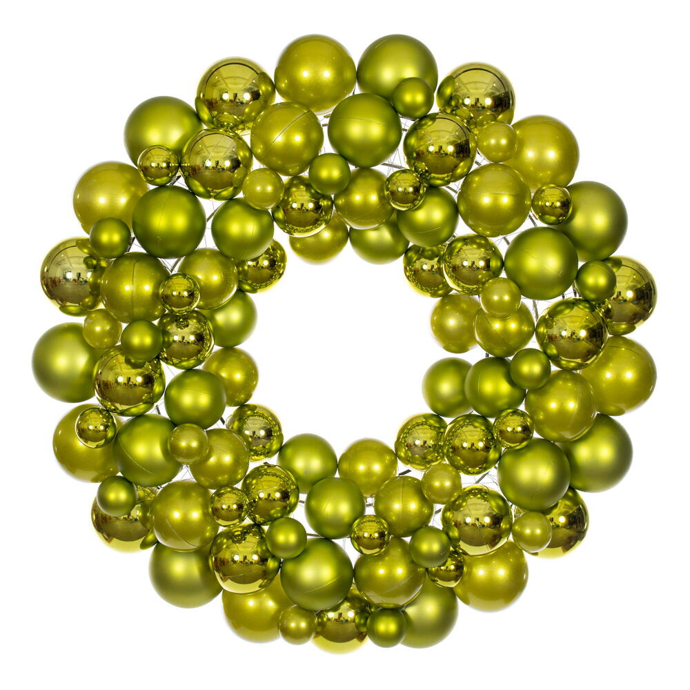 24" Lime Ball Wreath