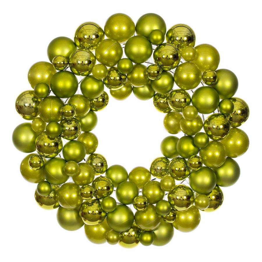 24" Lime Ball Wreath