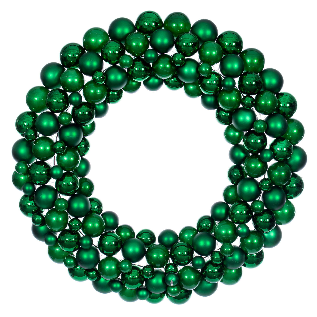 30" Green Ball Wreath