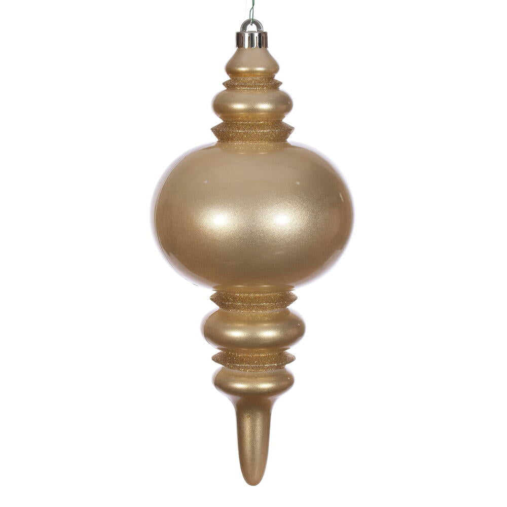 13" Gold Candy Glitter Finial UV