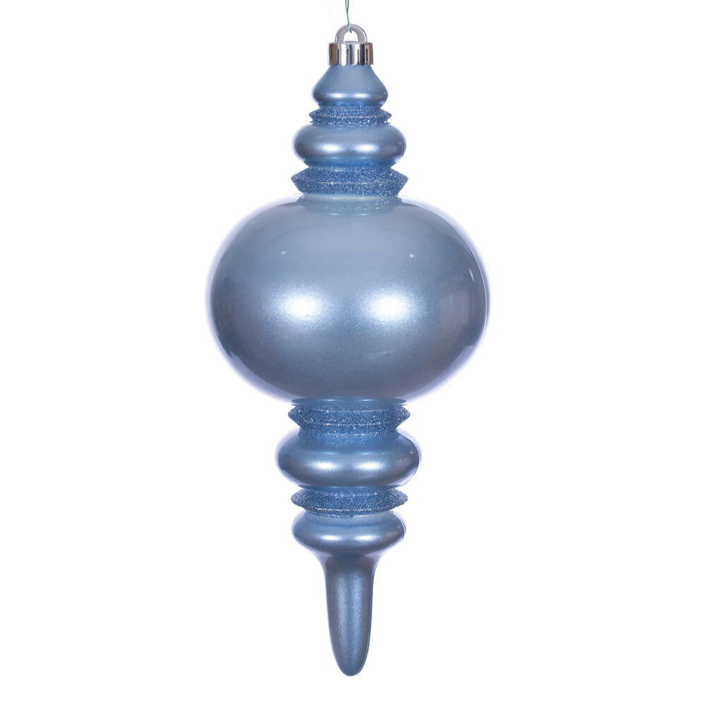 13" Periwinkle Candy Glitter Finial UV