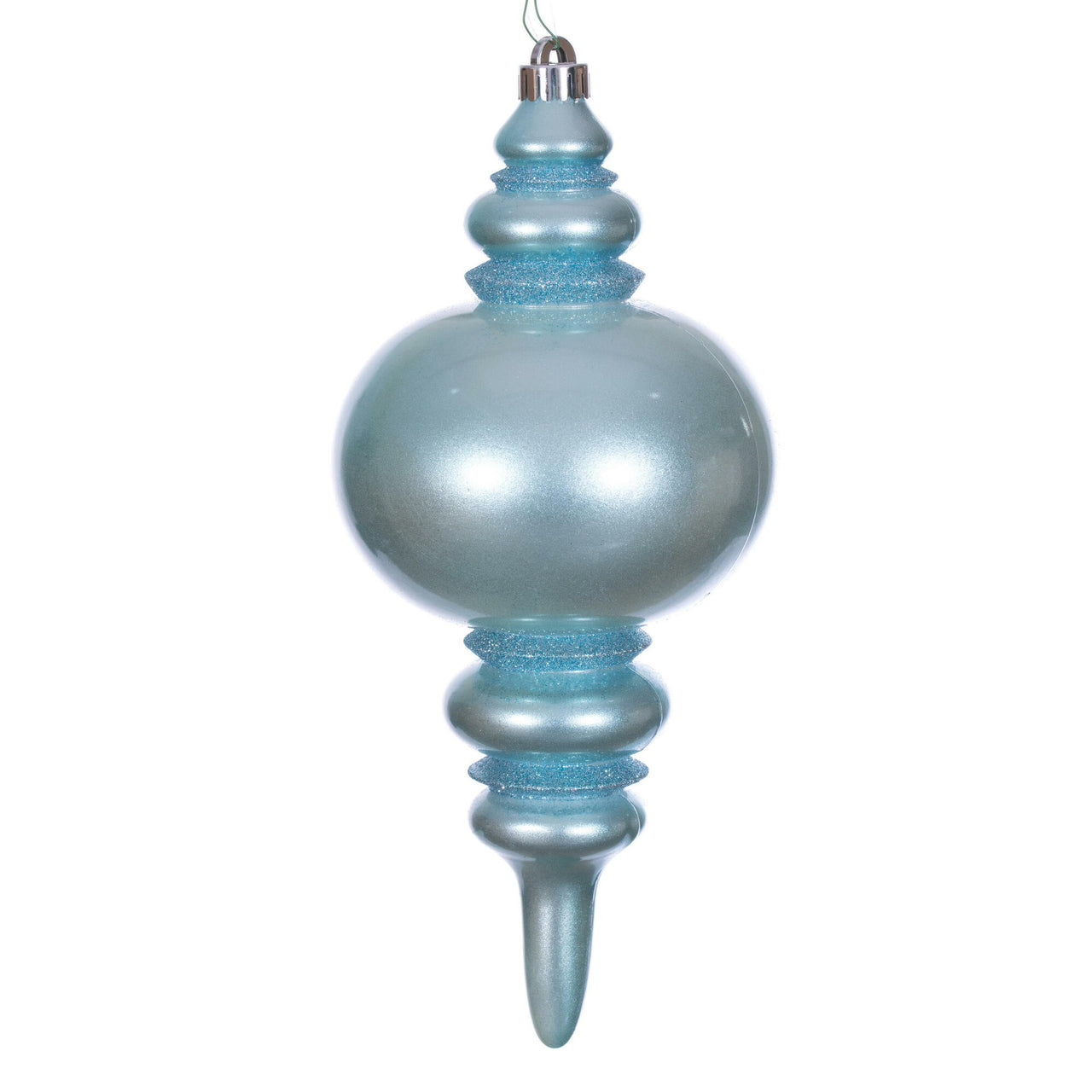 13" Baby Blue Candy Glitter Finial UV