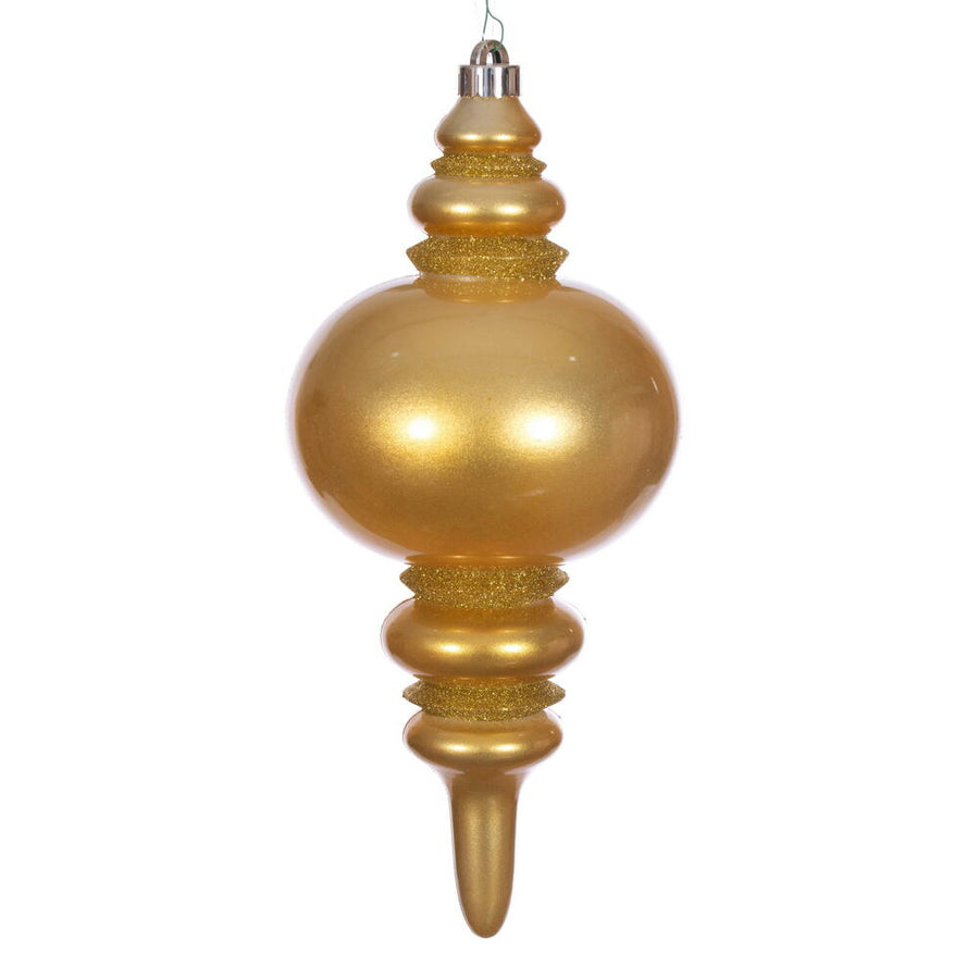 13" Honey Gold Candy Glitter Finial UV