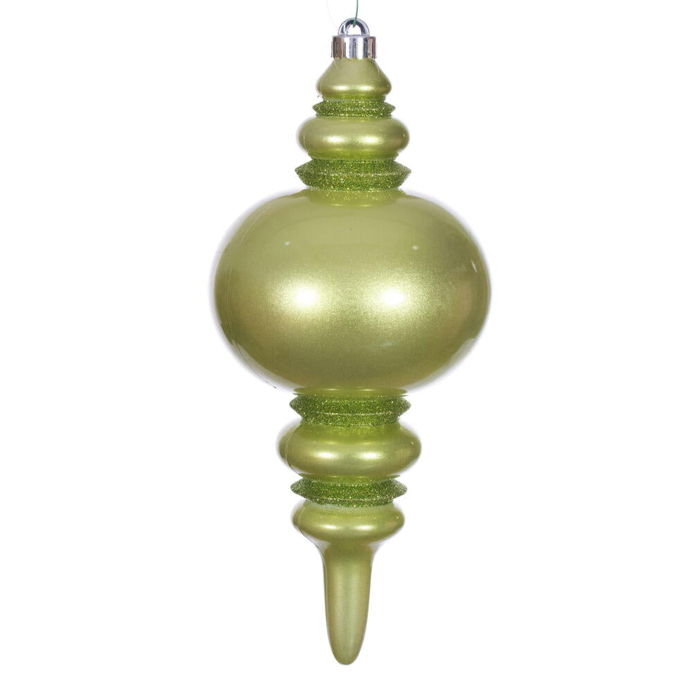 13" Celadon Candy Glitter Finial UV