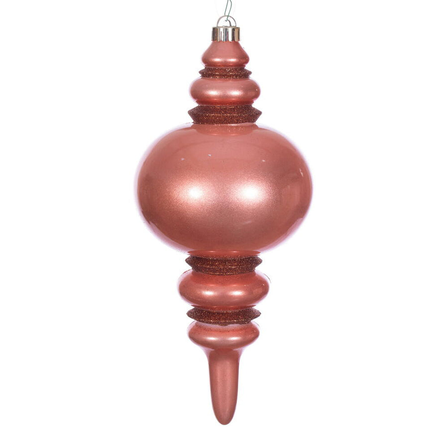 13" Coral Candy Glitter Finial UV