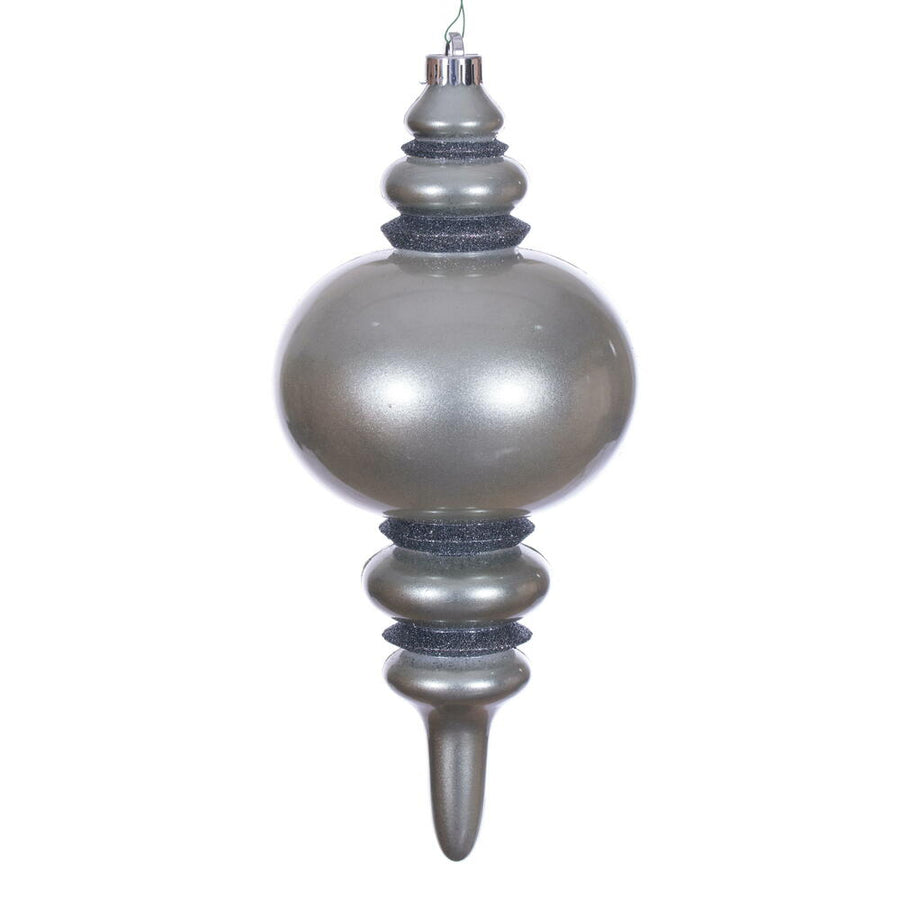 13" Pewter Candy Glitter Finial UV