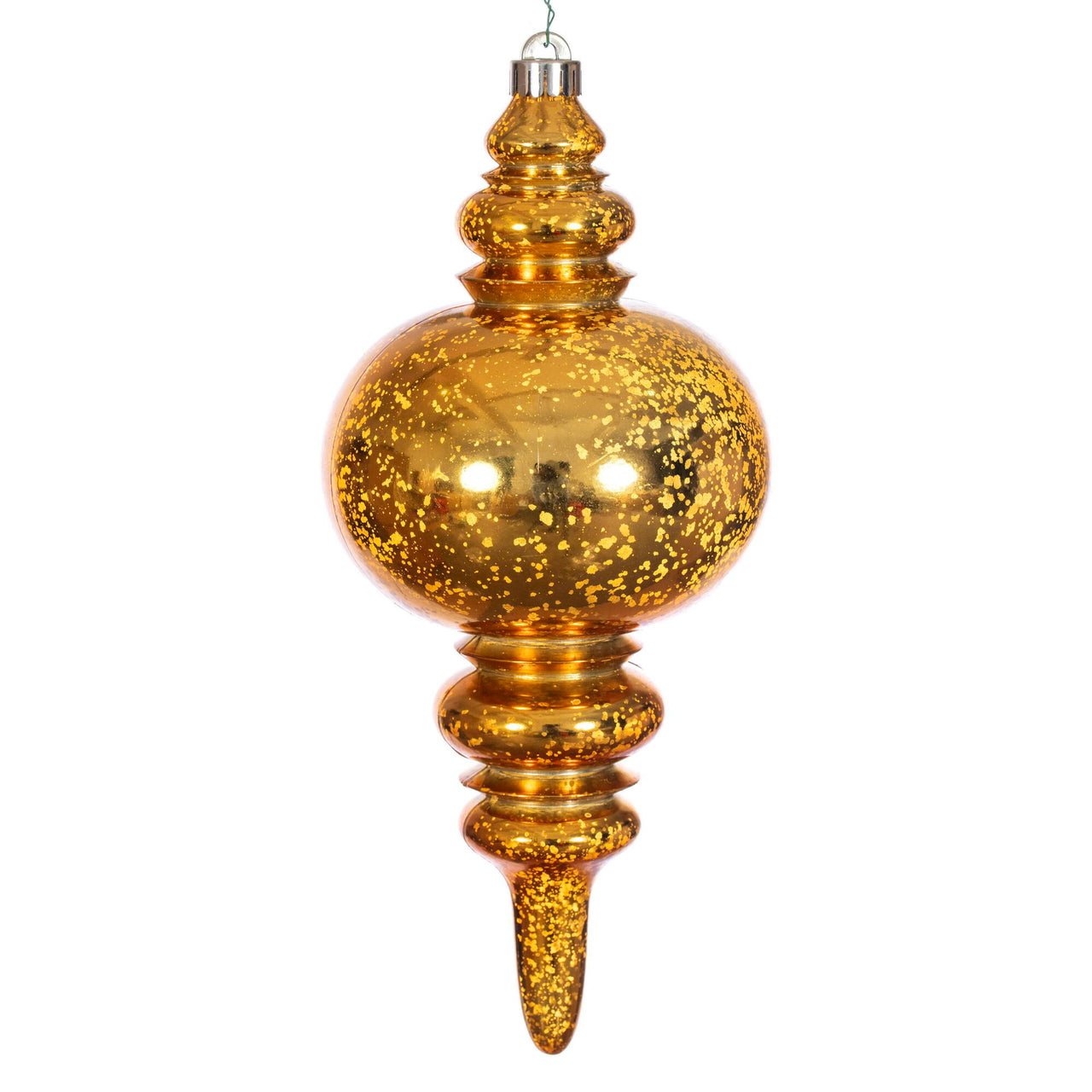 13" Antique Gold Mercury Finial