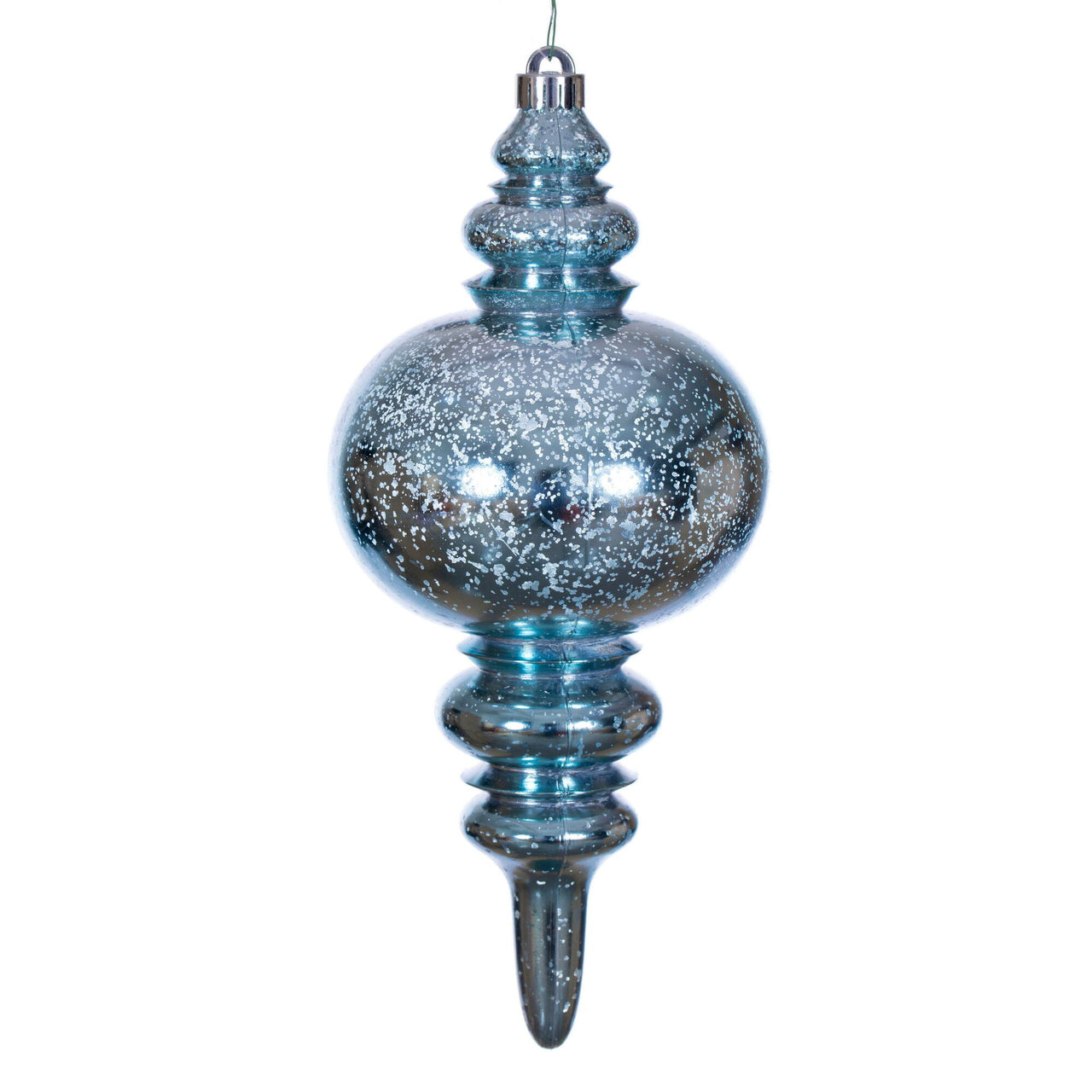 13" Baby Blue Mercury Finial