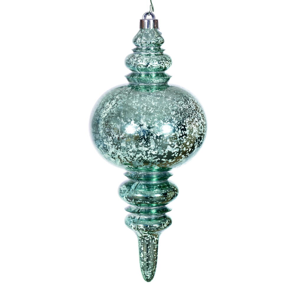 13" Seafoam Green Mercury Finial