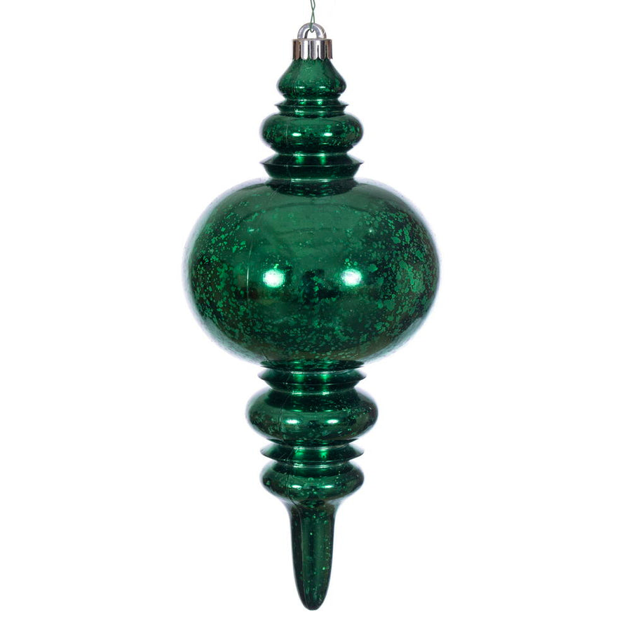 13" Midnight Green Mercury Finial