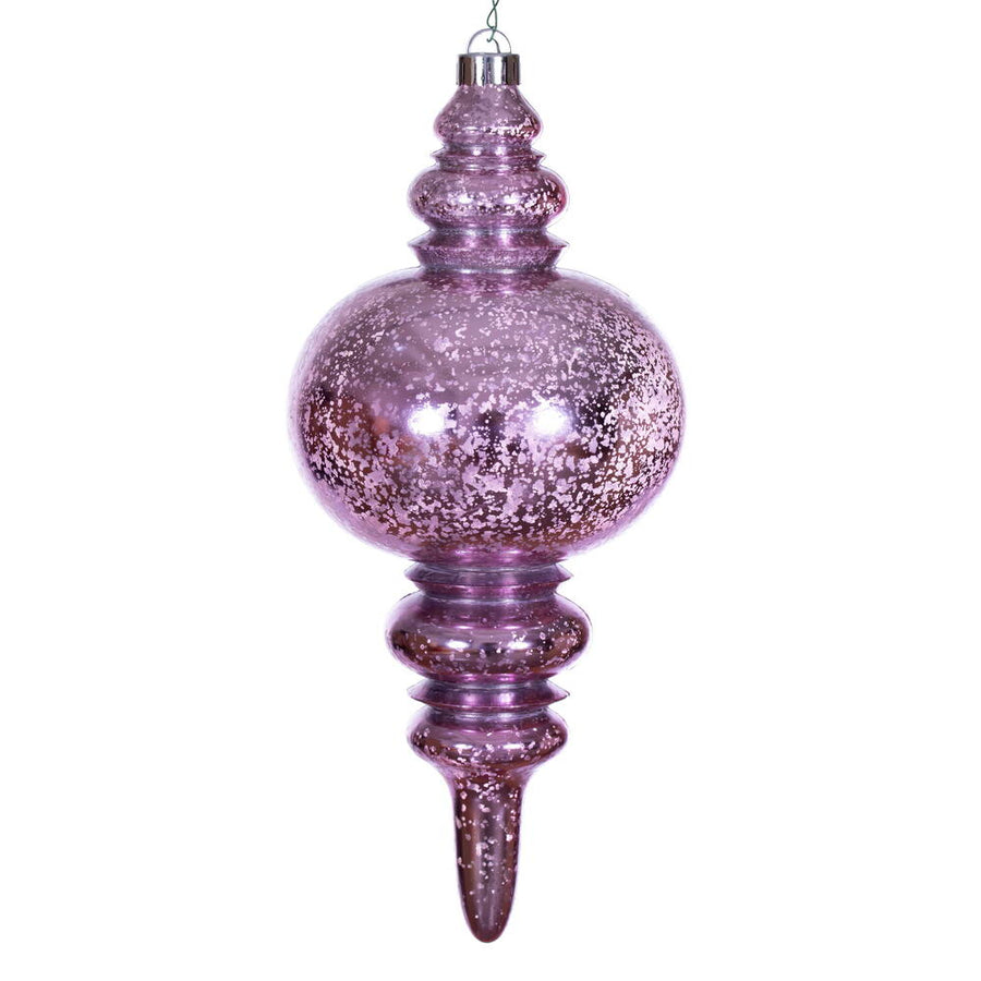 13" Pink Mercury Finial