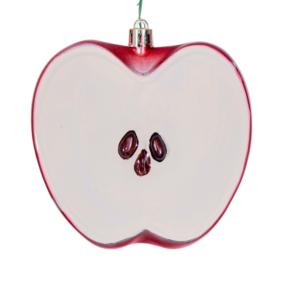 4" Apple Fruit Matte Ornament
