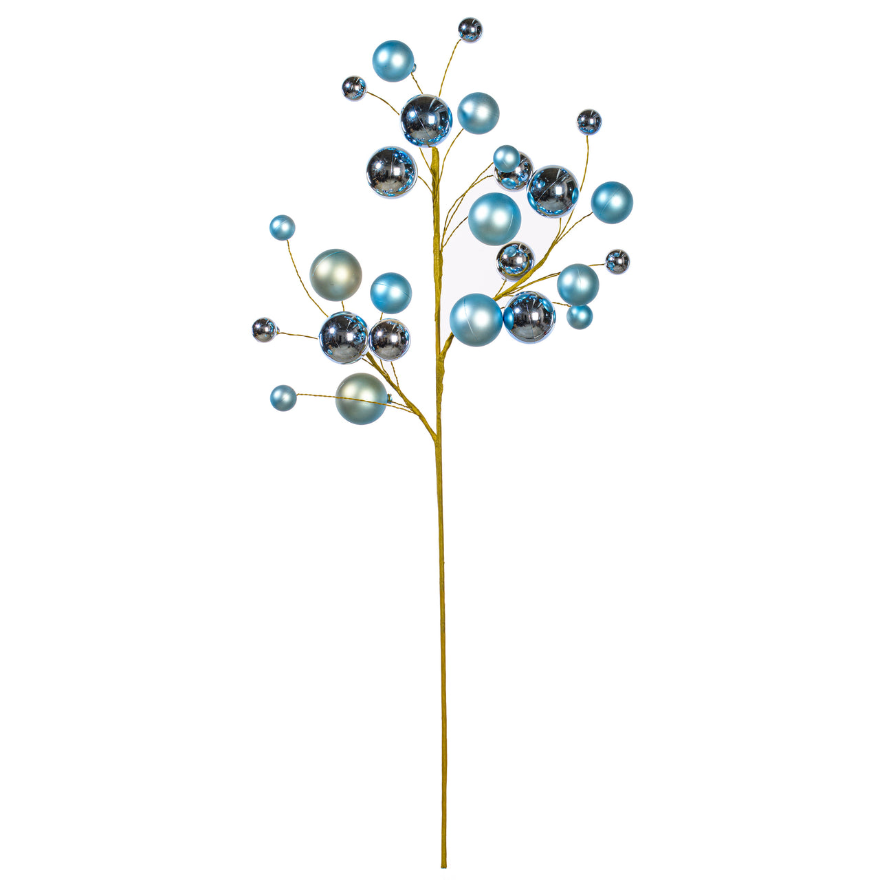 30" Periwinkle Mat Sh Ball Orn Spry 1-2"