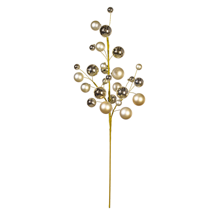 30" Oat Matte Shiny Ball Orn Spray 1-2"