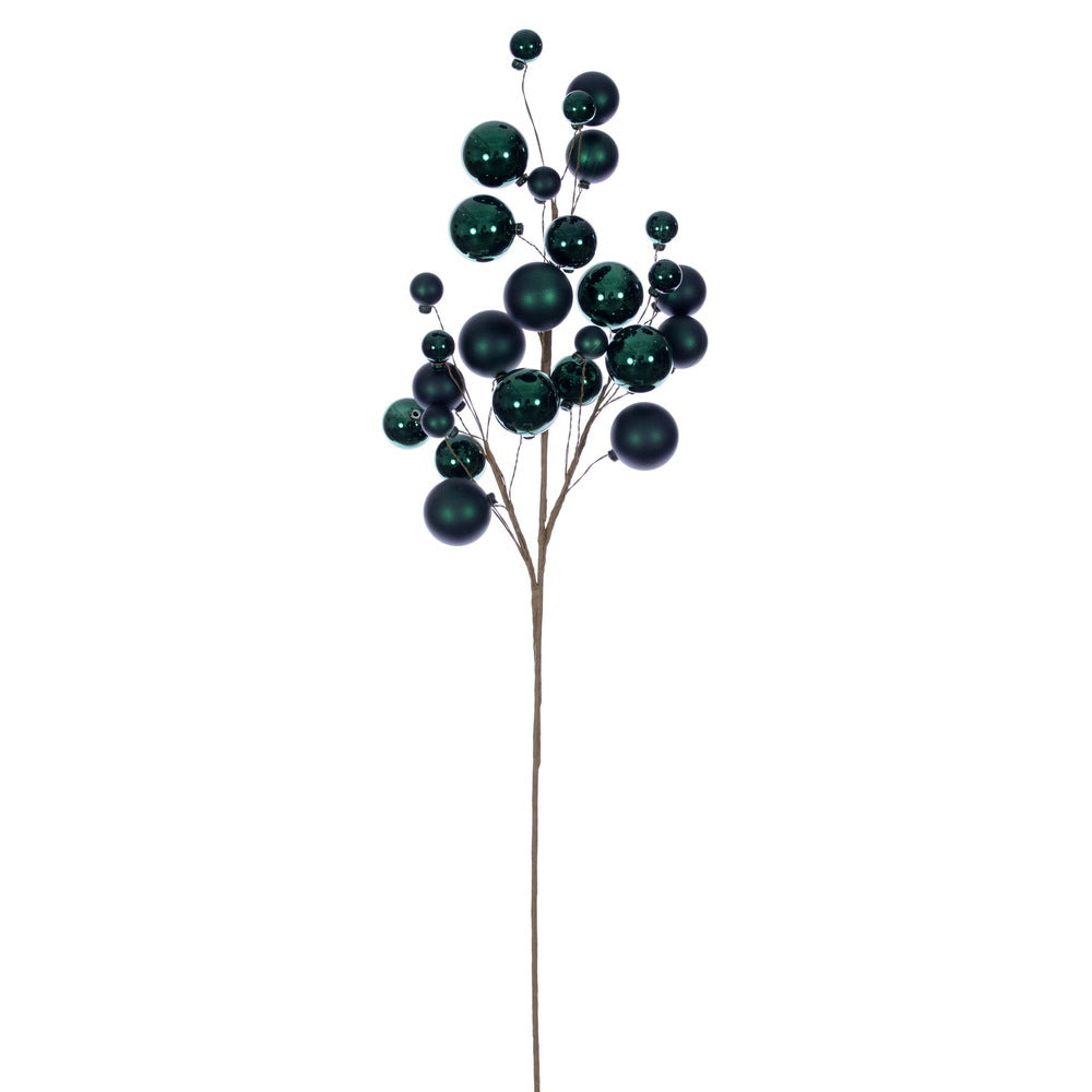 30" Midn Green Mat Sh Ball Orn Spry 1-2"