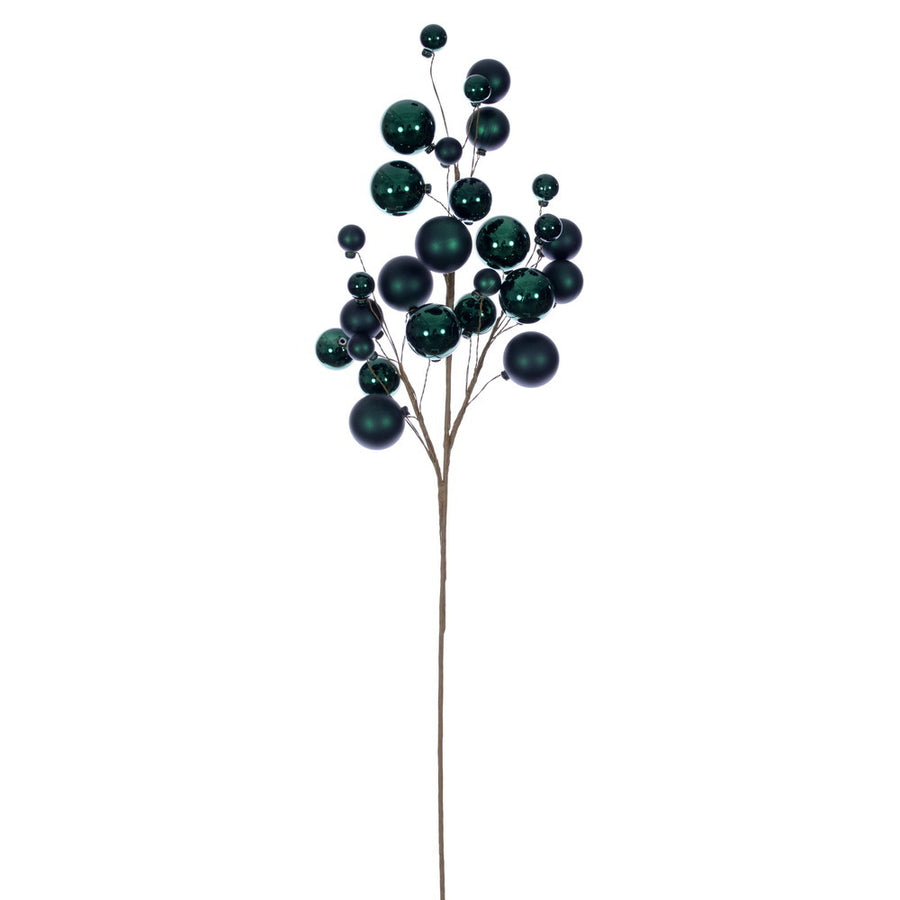 30" Midn Green Mat Sh Ball Orn Spry 1-2"