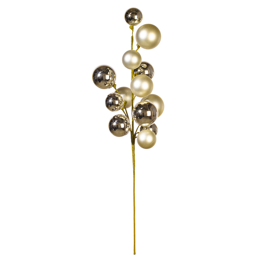 30" Oat Matte Shiny Ball Orn Spray 2-3"