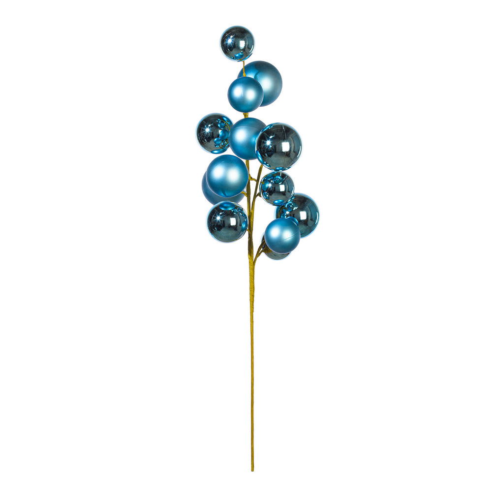 30" Denim Blue Mat Sh Ball Orn Spry 2-3"