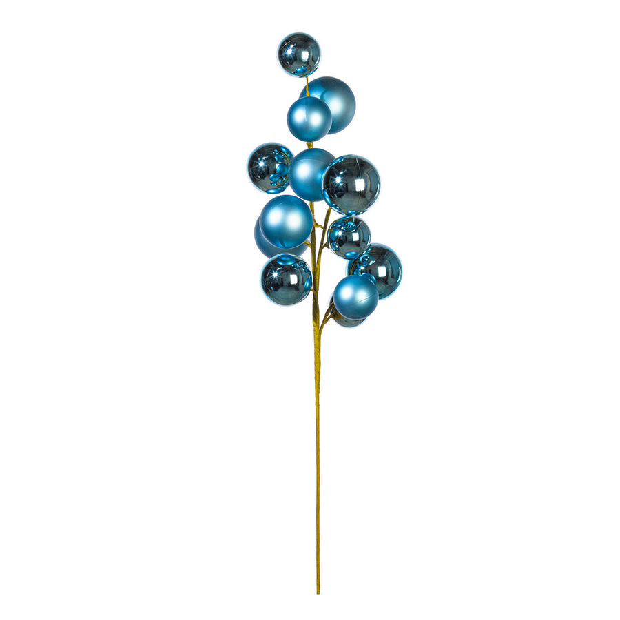 30" Denim Blue Mat Sh Ball Orn Spry 2-3"