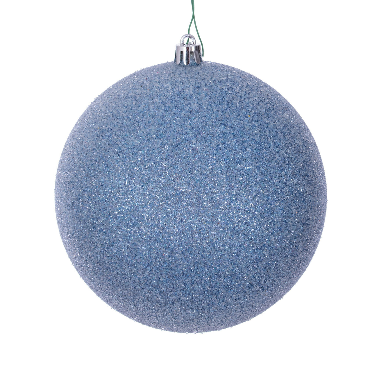 8" Periwinkle Iced Ball Ornament