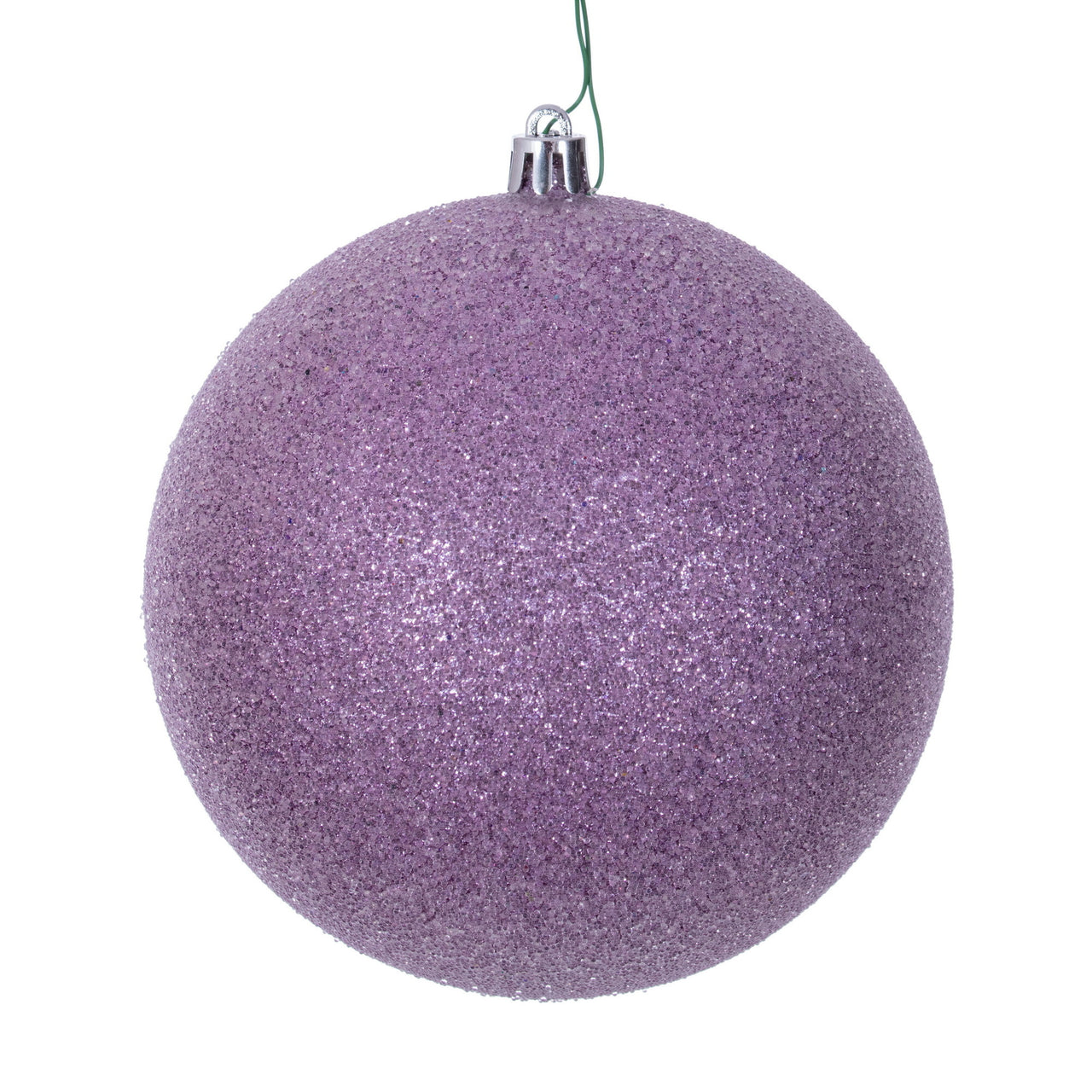 4.75" Lavender Iced Ball Ornament