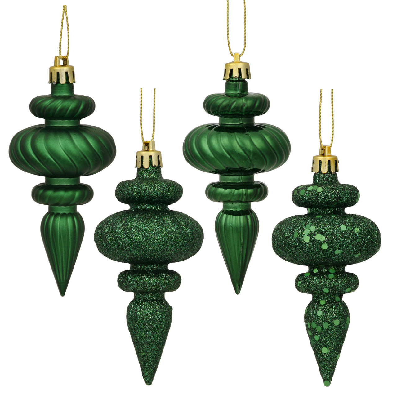 4" Emerald Finial 4 Finish Asst