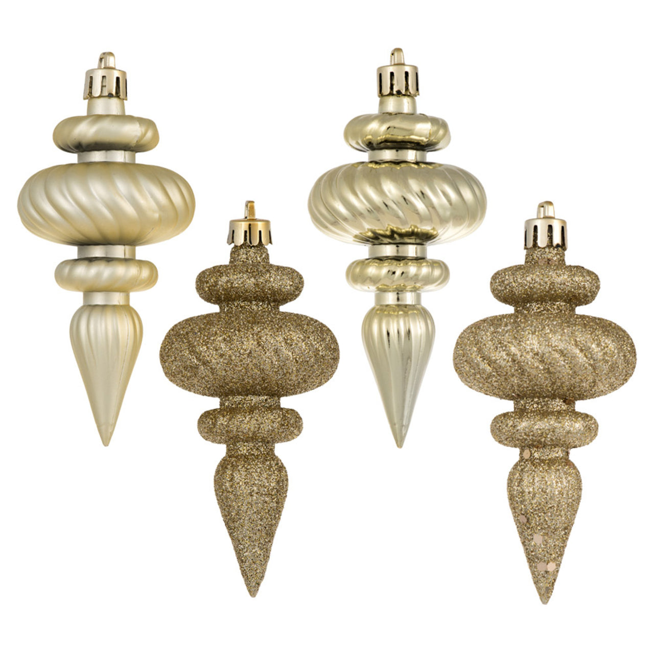 4" Champagne Finial 4 Finish Asst