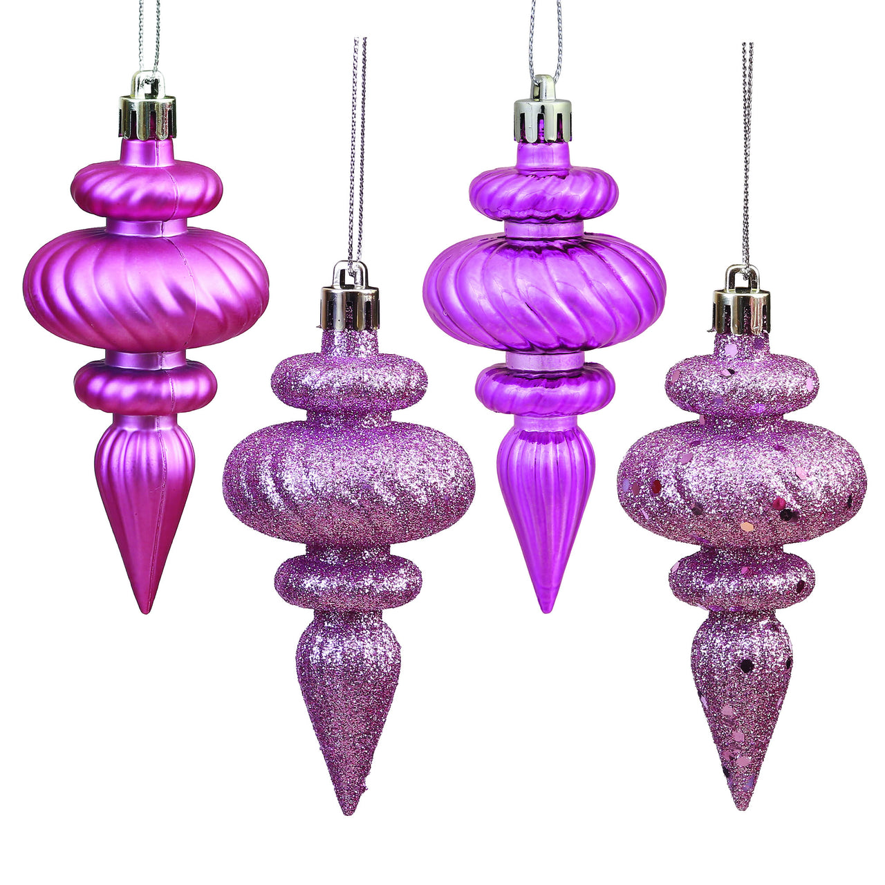 4" Mauve Finial 4 Finish Asst
